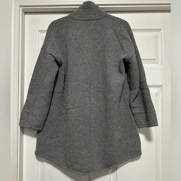 Madewell Gray Merino Wool Long Sleeve Open Sweater Jacket Women's Size XS